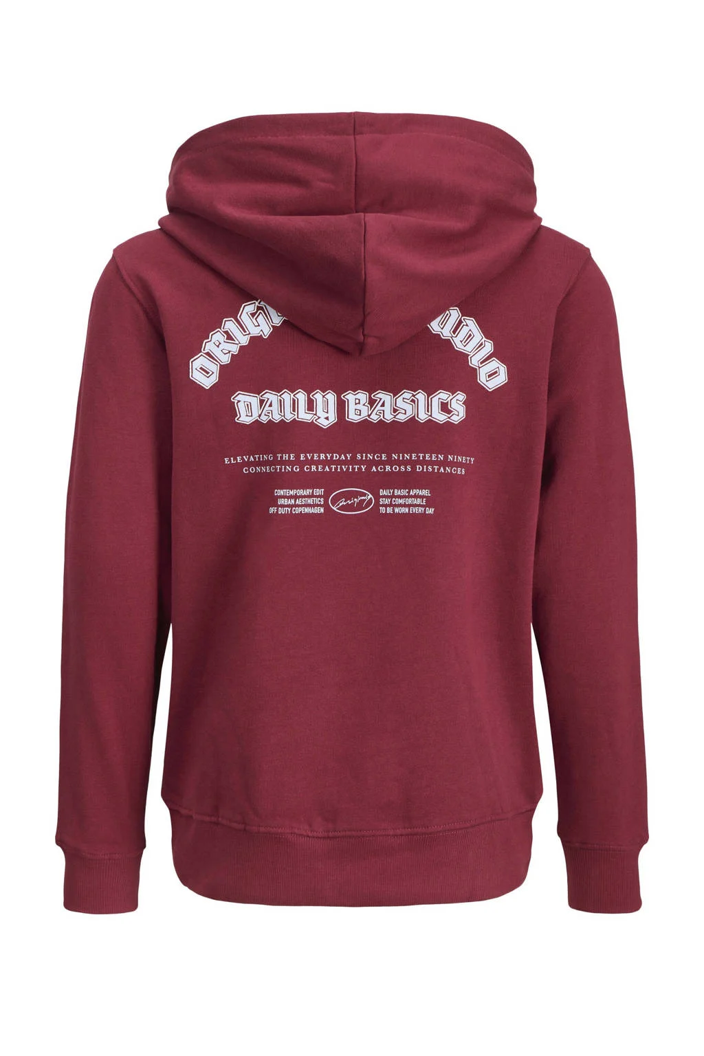 JACK & JONES JUNIOR hoodie donkerrood