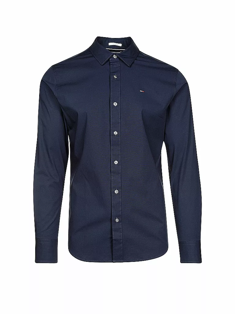 TOMMY JEANS Hemd Slim Fit SABIM blau