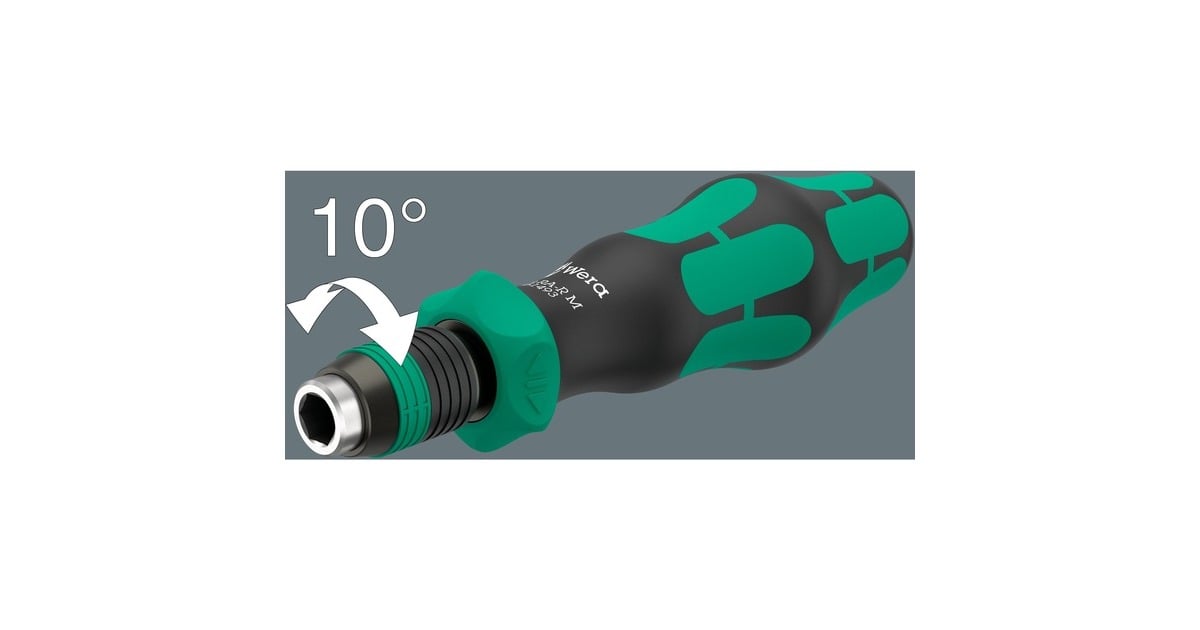 WeraKraftform Kompakt 838 RA-R M Set 1 bitset  (Zwart/groen, 15‑delig)