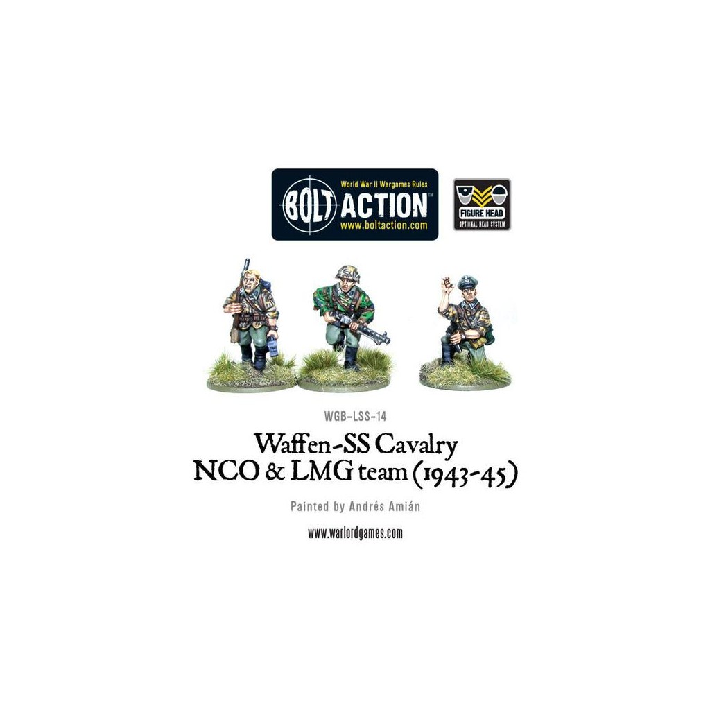 Bolt Action - Waffen SS Cavalry NCO & LMG Team (1942-45)