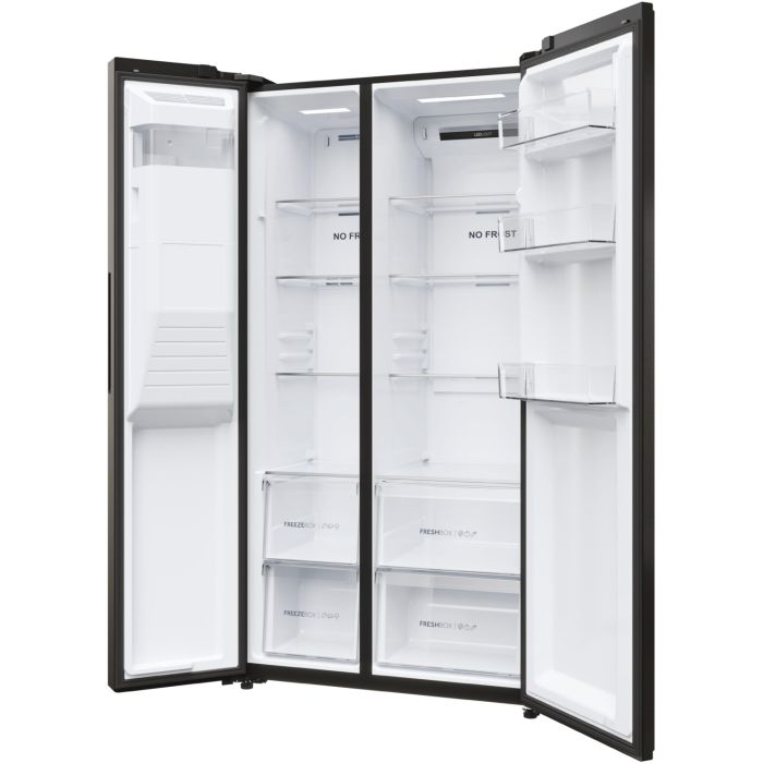 Haier Side-by-Side 90 SERIE 5 HSR5918DIPB Schwarz - Interner Wassertank