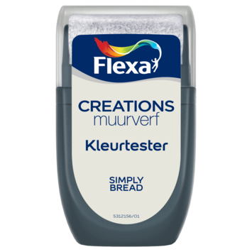 Flexa Creations muurverf kleurtester mat simply bread 30 ml