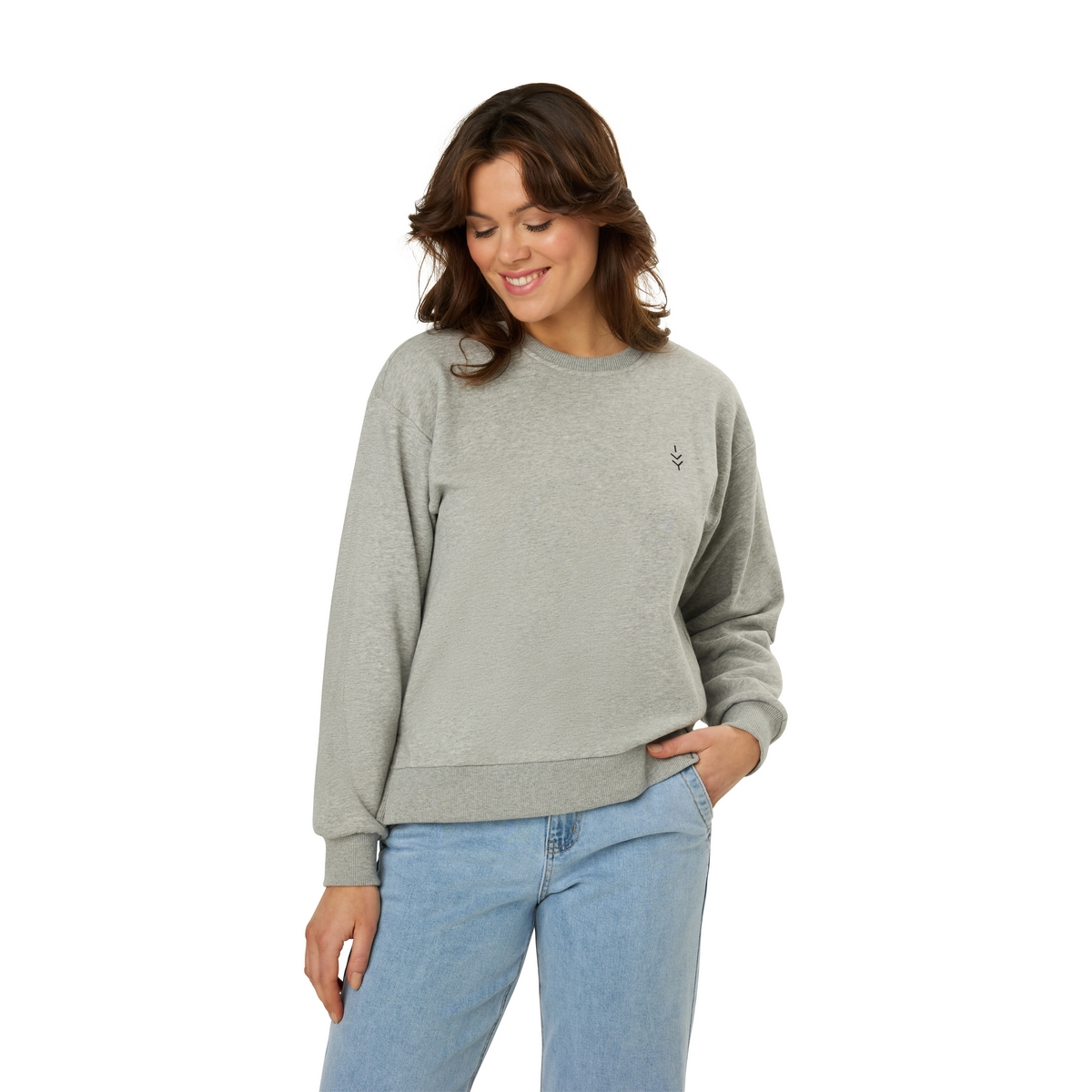 Dames Top 24175 R-hals km lurex