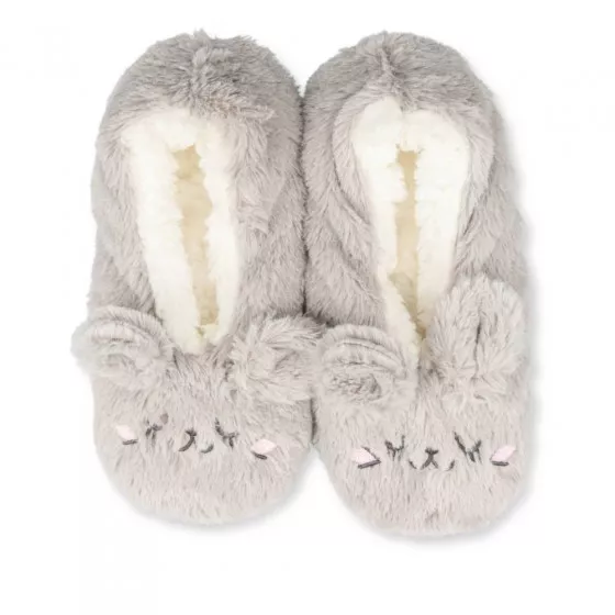 Chaussons koala GRIS LOVELY SKULL
