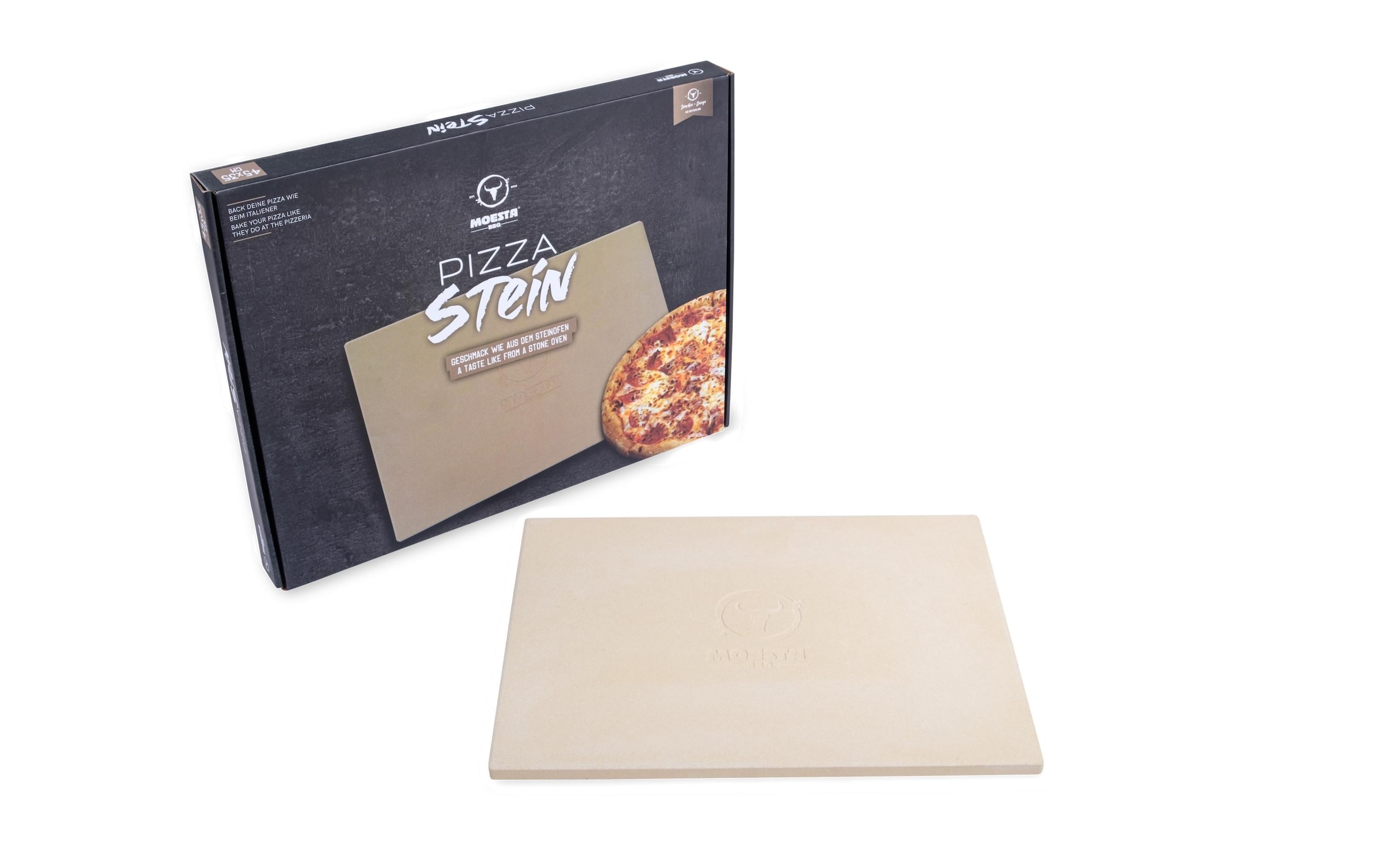 Pizzastein »Pizzastein 45x35 cm Ecki« Cordierit