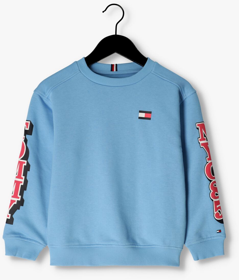 TOMMY HILFIGER lichtblauwe tommy hilfiger sweater fun logo sweatshirt