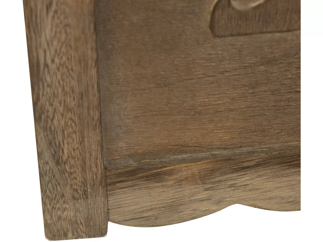 Paravent 4 panneaux marron bois marron 160 x 2 x 170 cm PAR06024