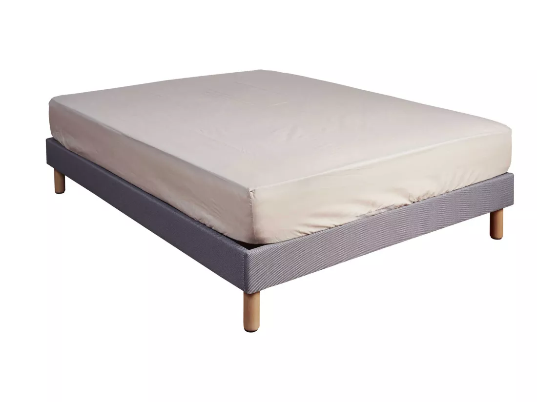 Drap housse 100% coton seigle - bonnet 27 cm 110x200