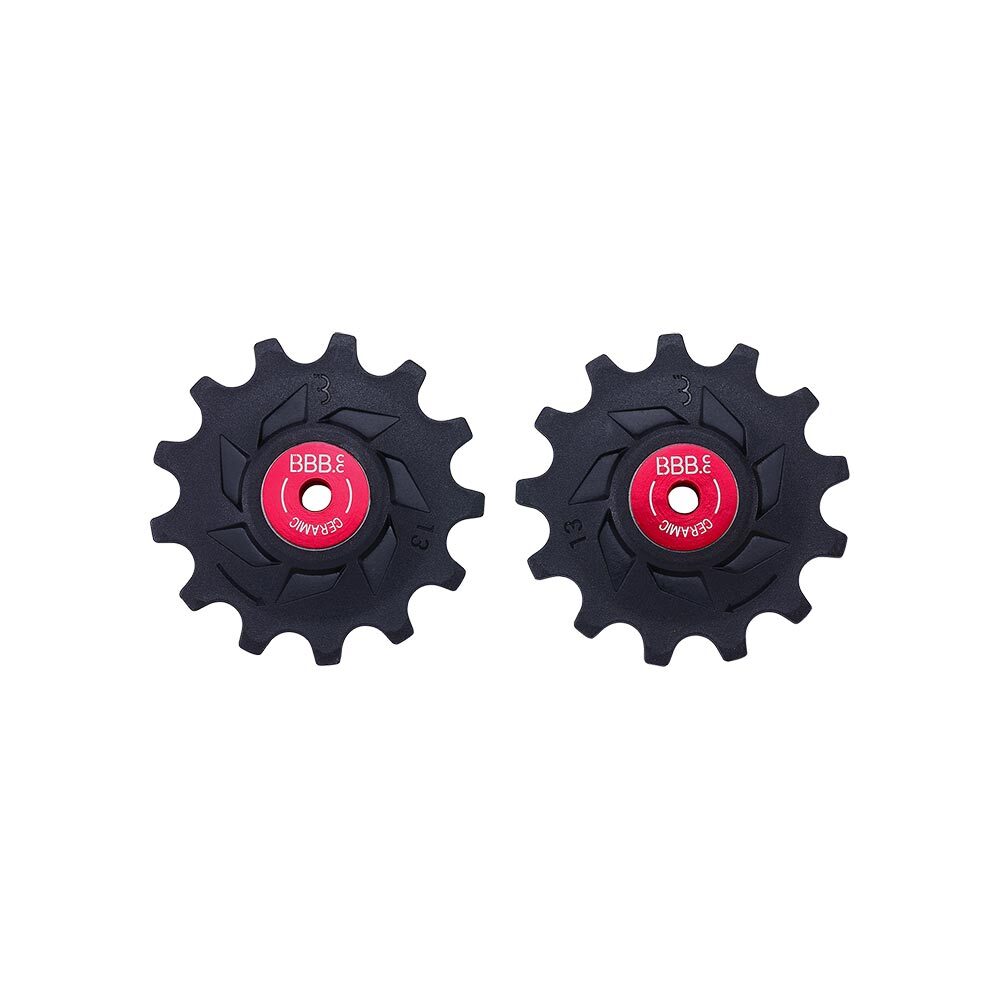 BBB Cycling RollerBoys BDP-19 Ceramic Derailleurwieltjes MTB Zwart 12 Speed