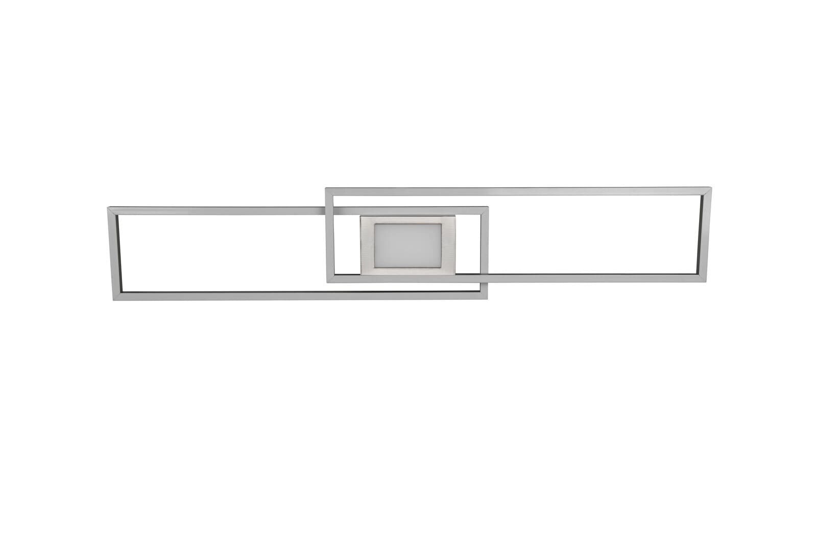TRIO LED Deckenlampe GANADO 21 x 110 cm nickelfarbig