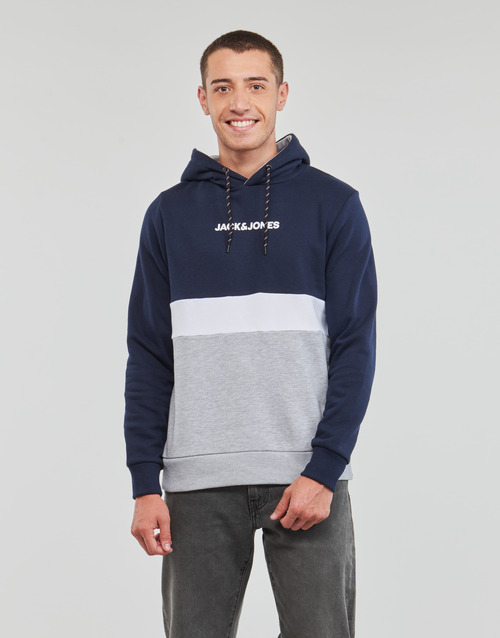 Jack & Jones - JJEREID BLOCKING SWEAT HOOD - Multicolore