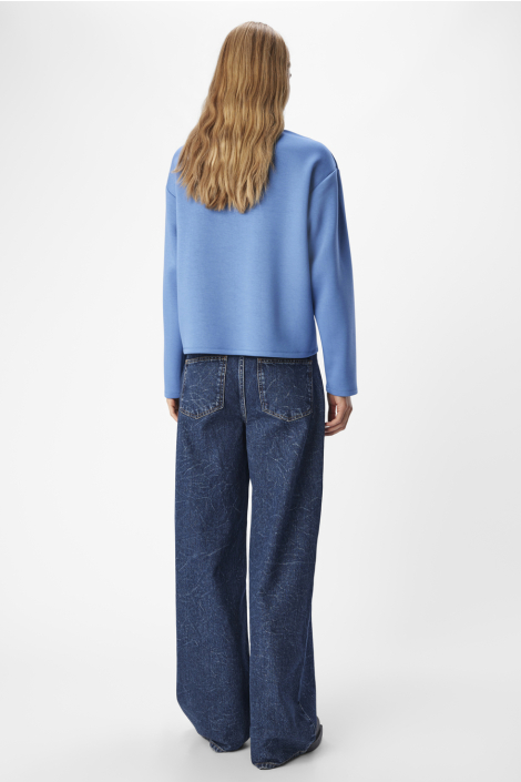 Object blauwe dames sweater