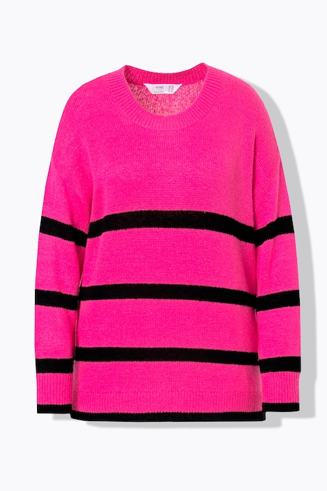 Pullover, oversized, Ringel, Langarm