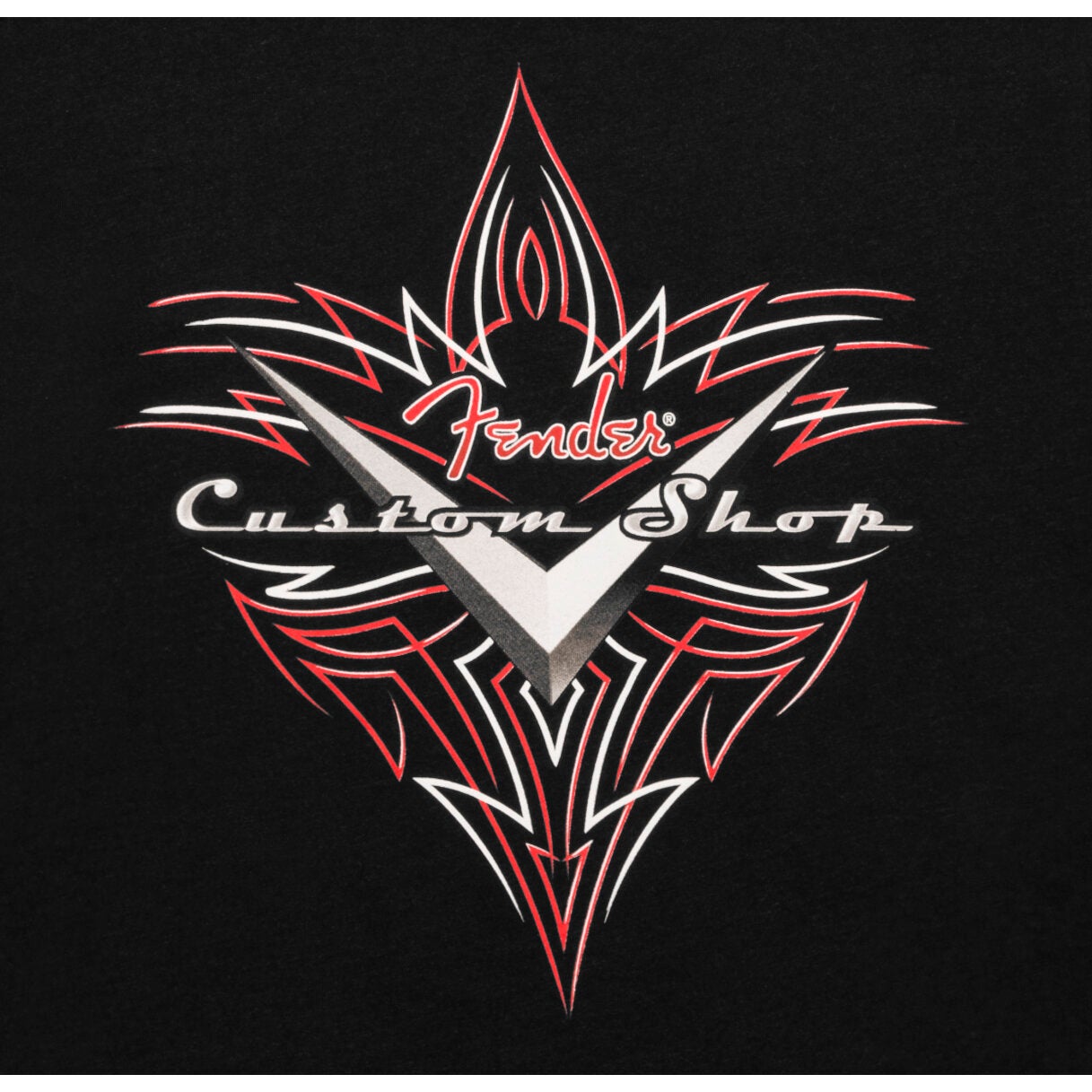 Fender Custom Shop Pinstripe T-Shirt Black L