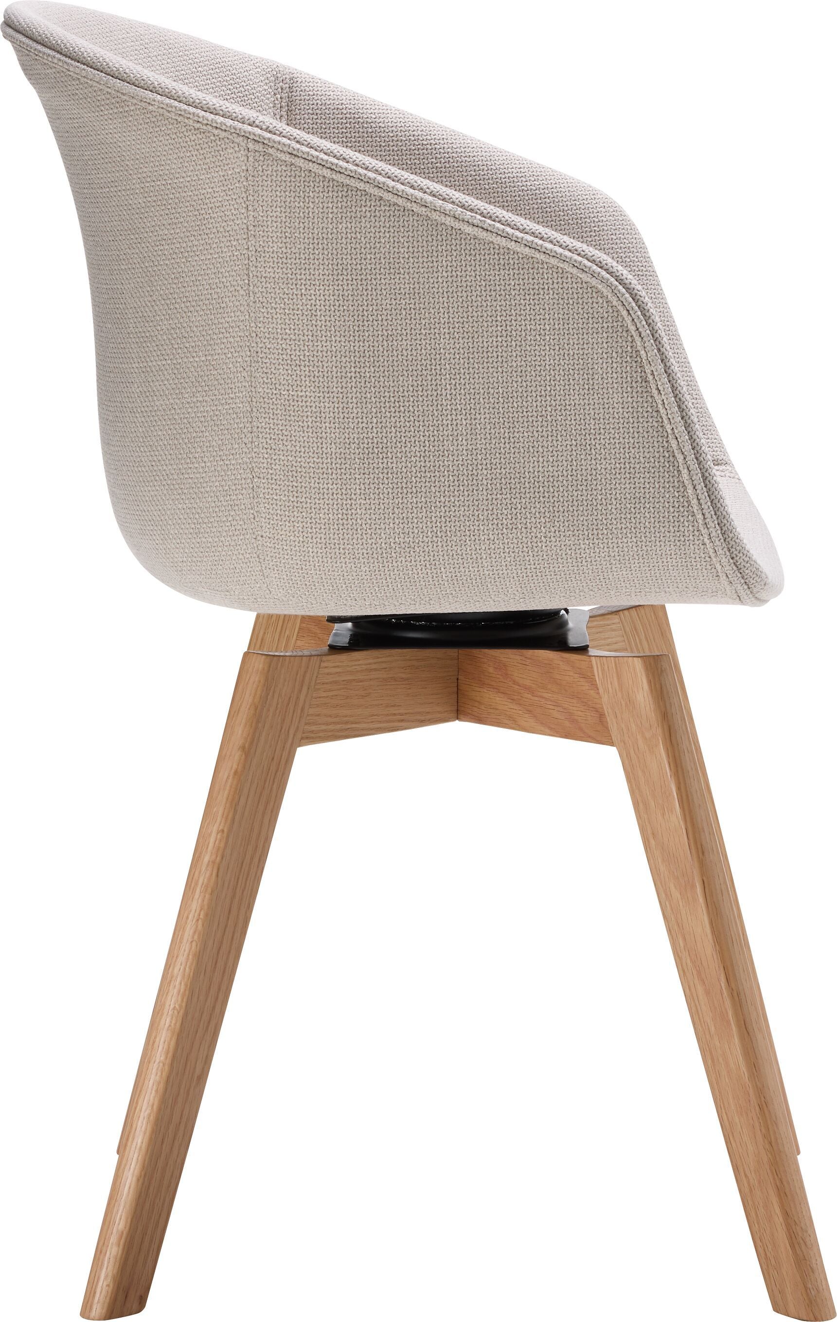 GIANNI Stuhl - Hellgrau / B: 53.5 cm x T: 55.5 cm x H: 84.0 cm