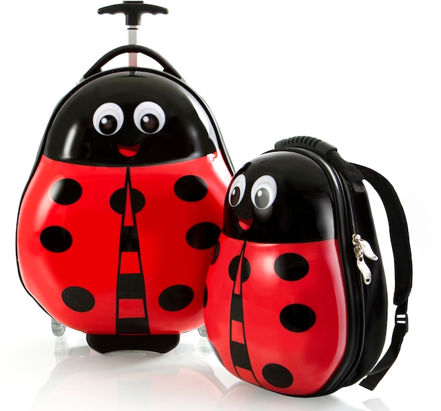 Heys Kinderkoffer »Travel Tots, Marienkäfer« Set, 2 Stk. tlg. 14 l 2 Rollen Heys x Joachim Llambi Kindertrolley Kinder Reisegepäck