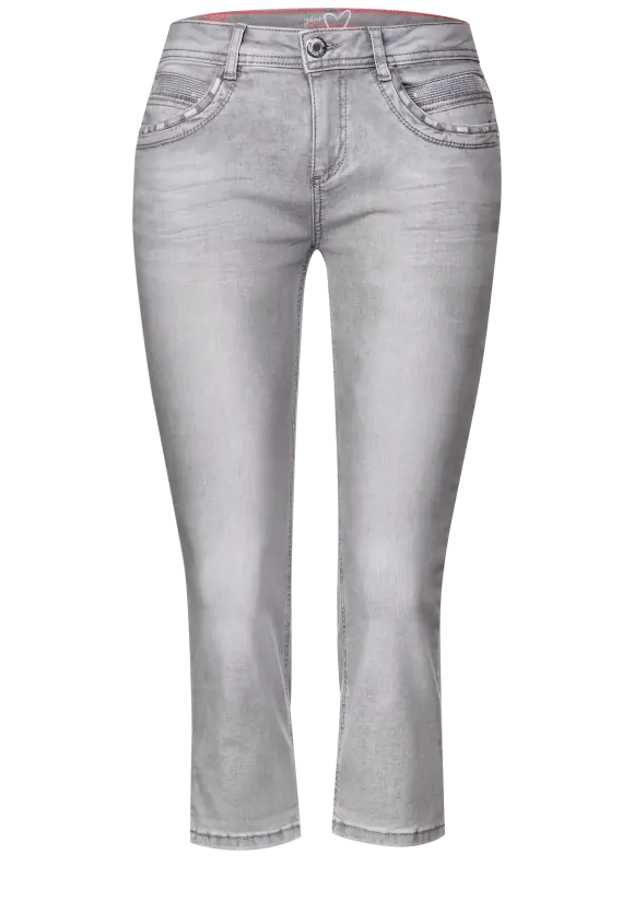 Casual Fit Jeans mit Stretch - super light grey bleach