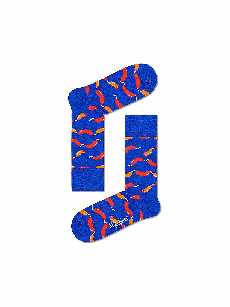 HAPPY SOCKS Herren Socken SAUSAGE 41-46 medium blue blau