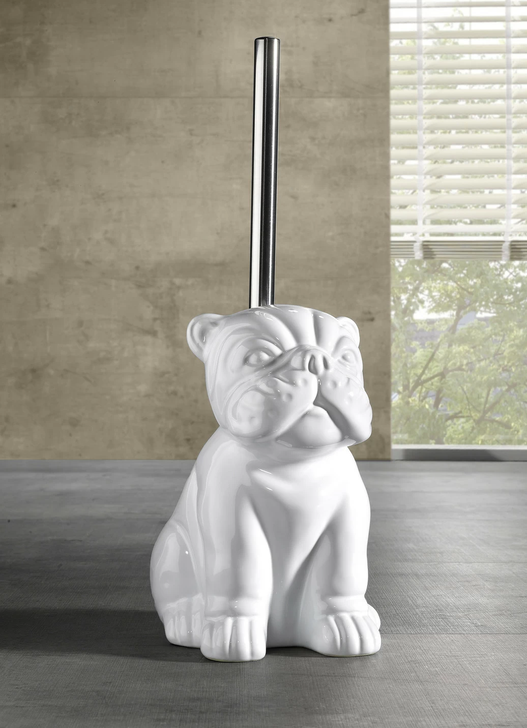 WC-Garnitur im Hunde-Design