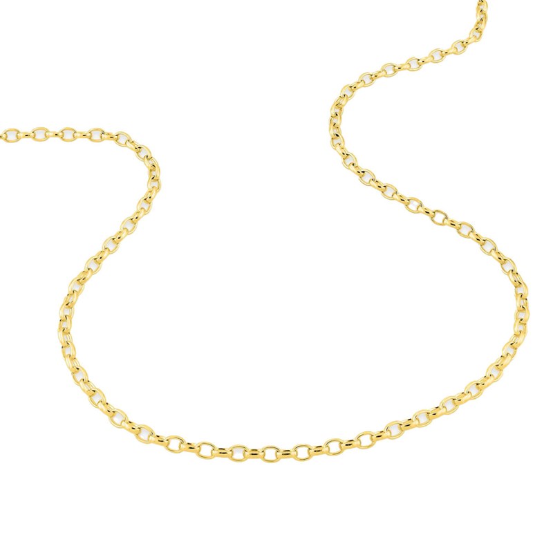 Bracelet femme 18 cm - Maille Jaseron - Or 18 Carats - Largeur 2 mm