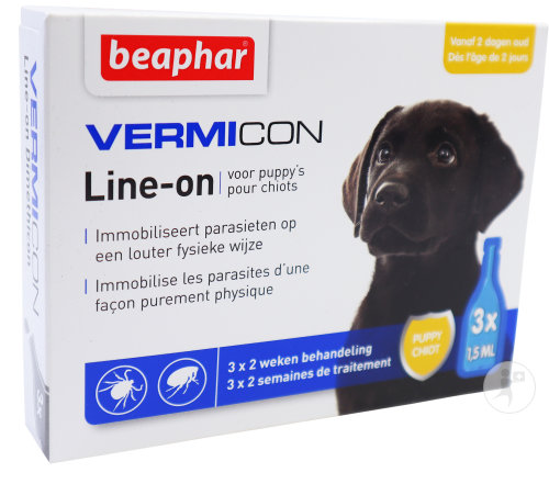 Beaphar Vermicon Line-On Pour Chiots 3x1,5ml