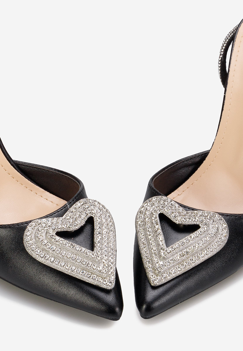 Chaussures à talon haut noirs Amaya  V2