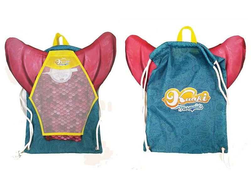 Meili Meerjungfrau-Flosse Rucksack Rucksack für den Meerjungfrau-Badeanzug mit Flosse