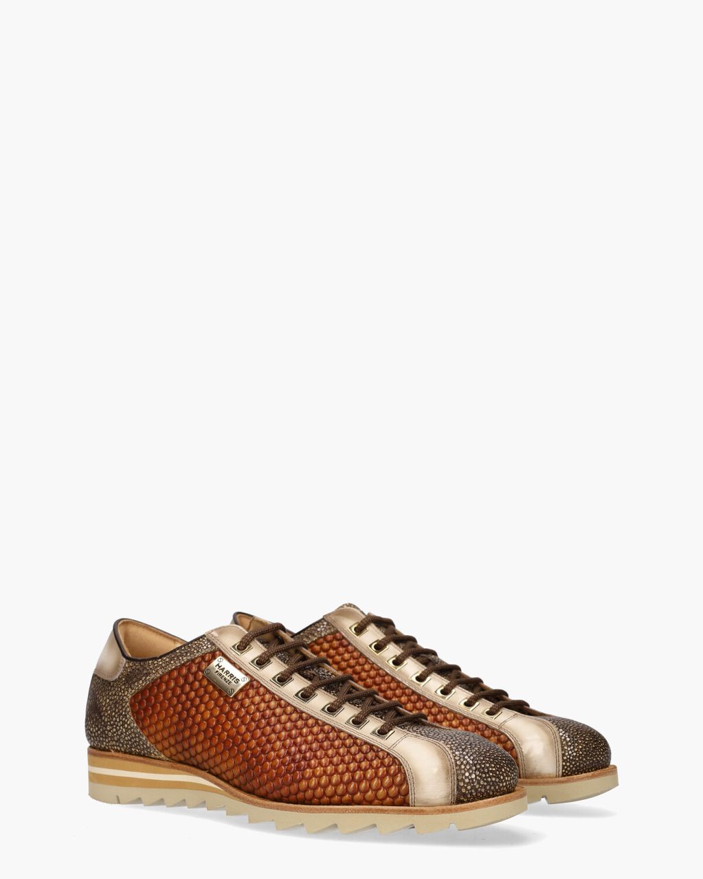 Harris 2817 Bruin/Beige Herensneakers