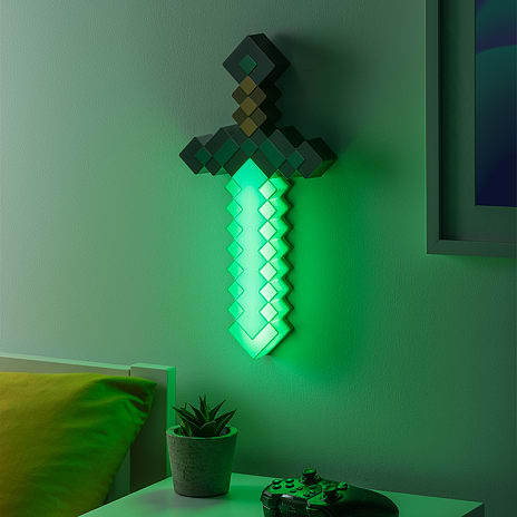 Minecraft Diamond sværd lampe - grøn