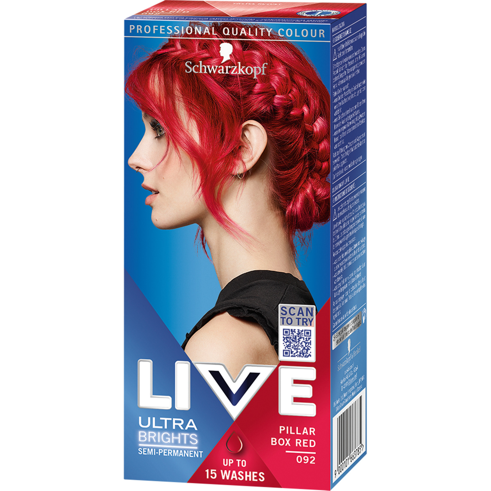 Schwarzkopf Live Ultra Brights Pillar Box Red 092