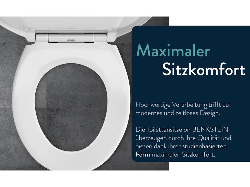 Benkstein Toilettensitz Oval WC-Sitz