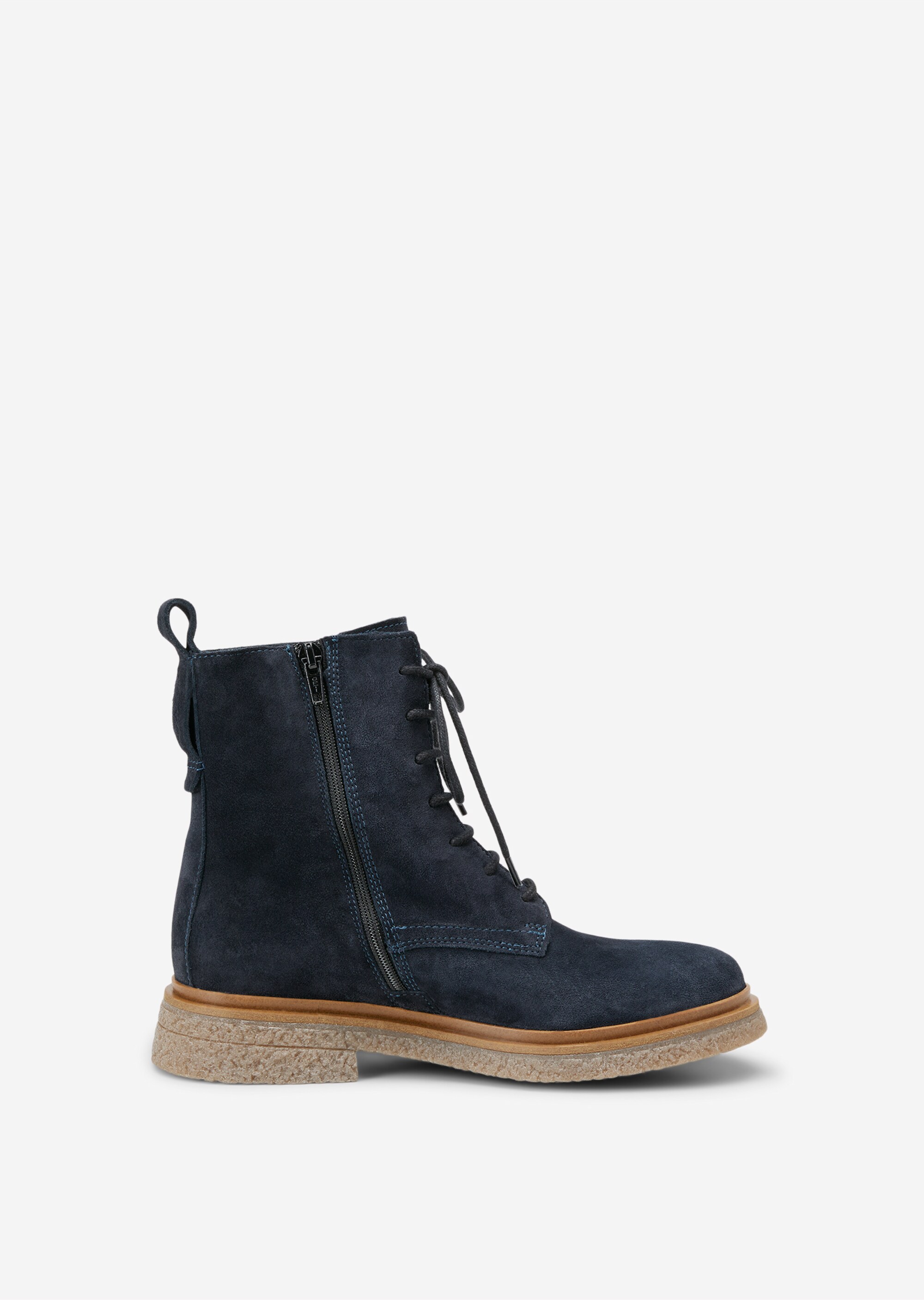 Schnürstiefel mit Innenzipper