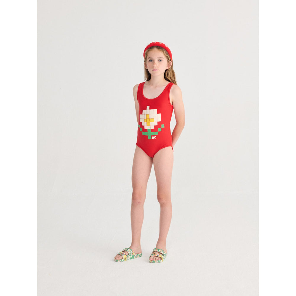 Køb Bobo Choses Red Pixel Daisy Badedragt