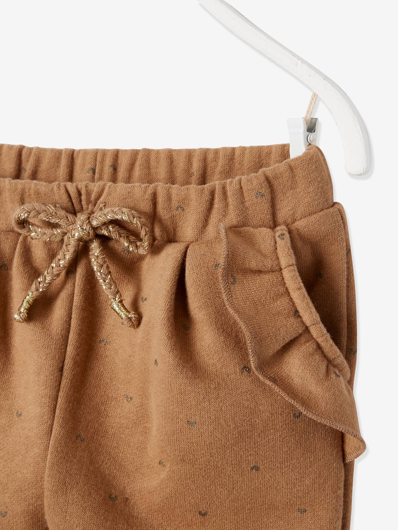 Calça de lã azul claro para bebê menina