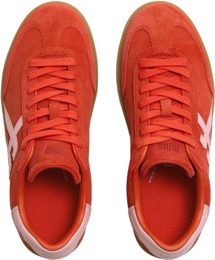 FitFlop TM The Dash suède sneakers rood