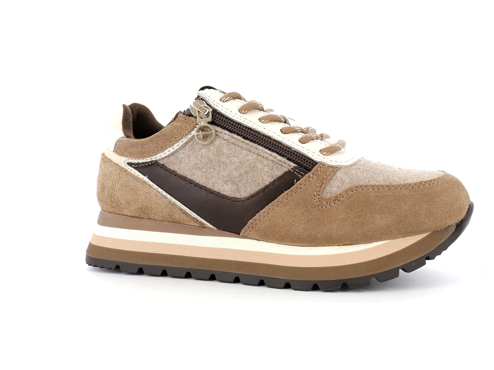 Tamaris-23706 Matières combinées Taupe