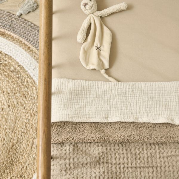 Meyco Wafel Teddy Ledikantdeken - 100 x 150 cm - Sand