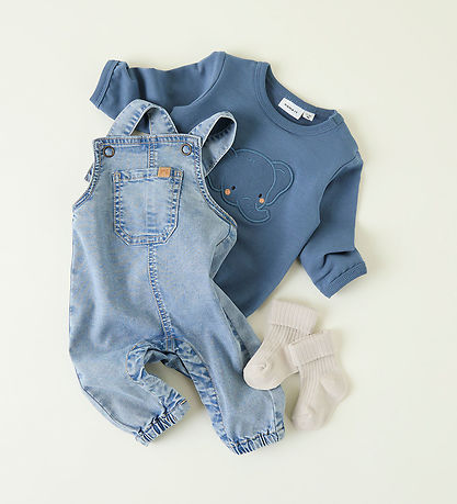 Name It Sweatshirt - NbmBidus - China Blue m. Elefant