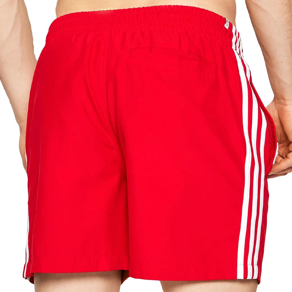 Adidas Short de bain Rouge Homme Adidas 3-stripes