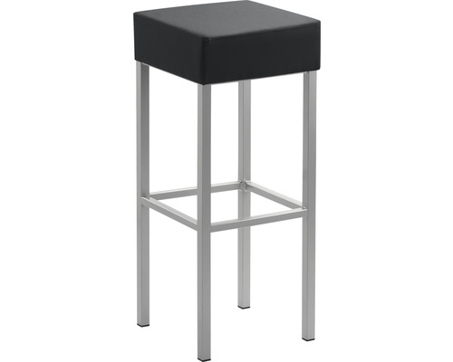 Barkruk Mayer zitmeubel 1123 34 x 34 x 82 cm staal parelzilver/antraciet