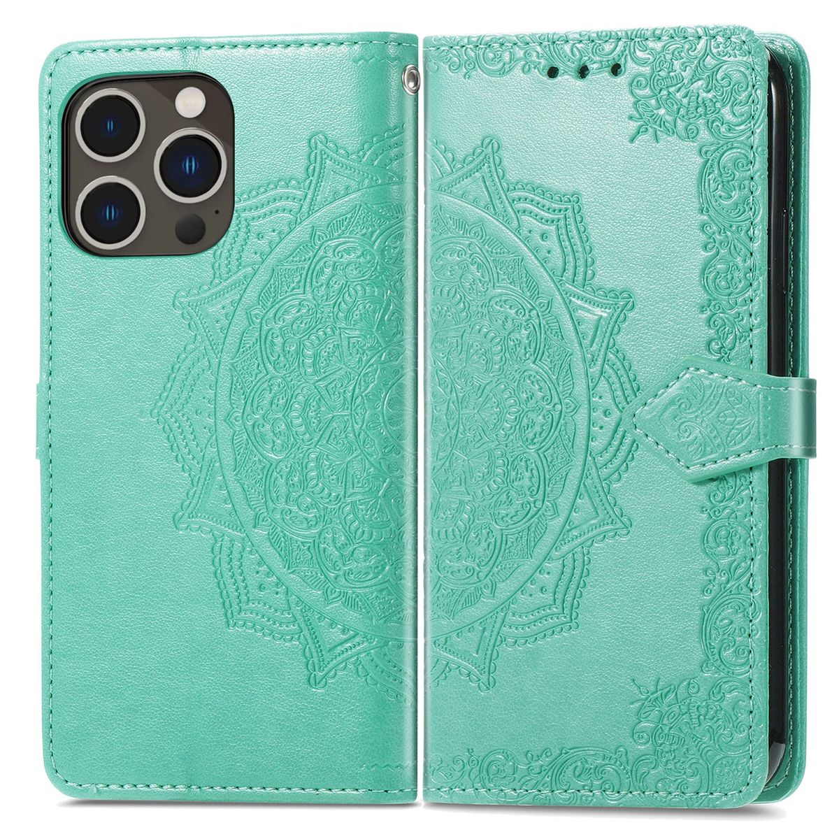 Hülle Handy Schutz für Apple iPhone 15 Pro Max Case Cover Klapp Tasche Wallet