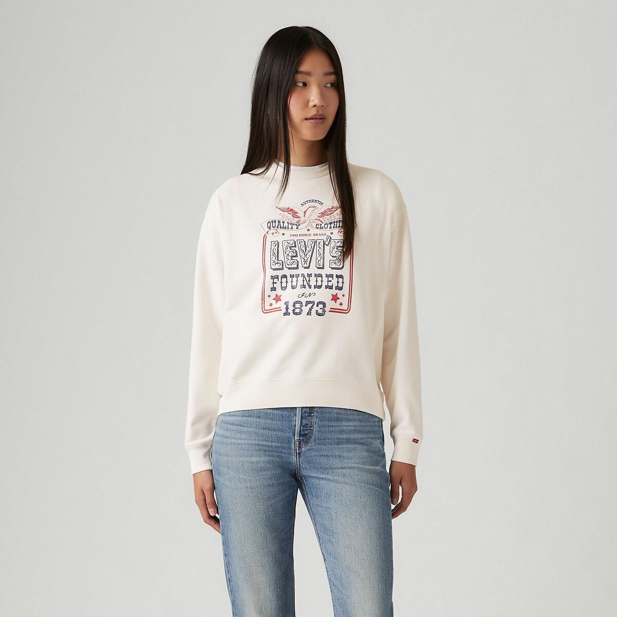 Suéter estampado Levi's, gola redonda