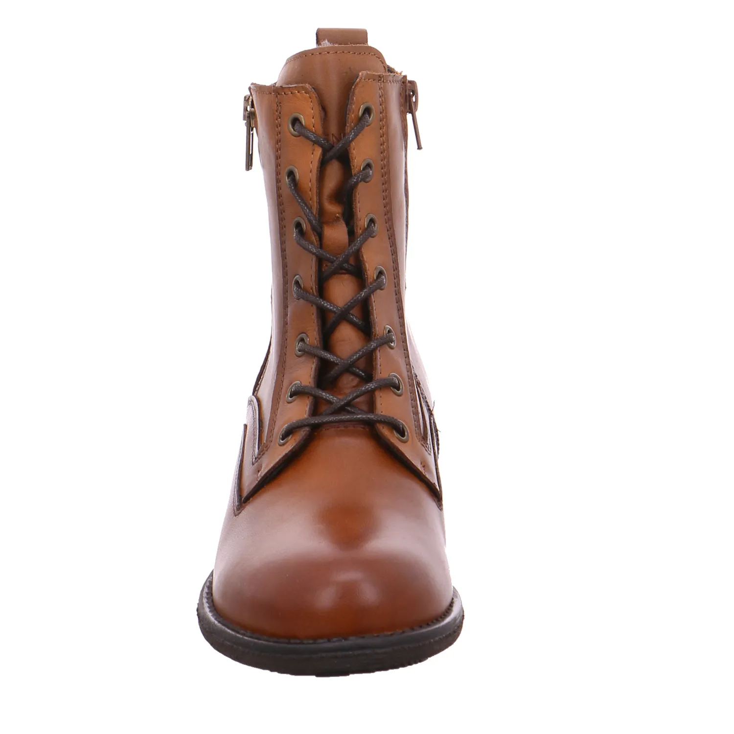 SCHUHENGEL Boot Cognac Leder