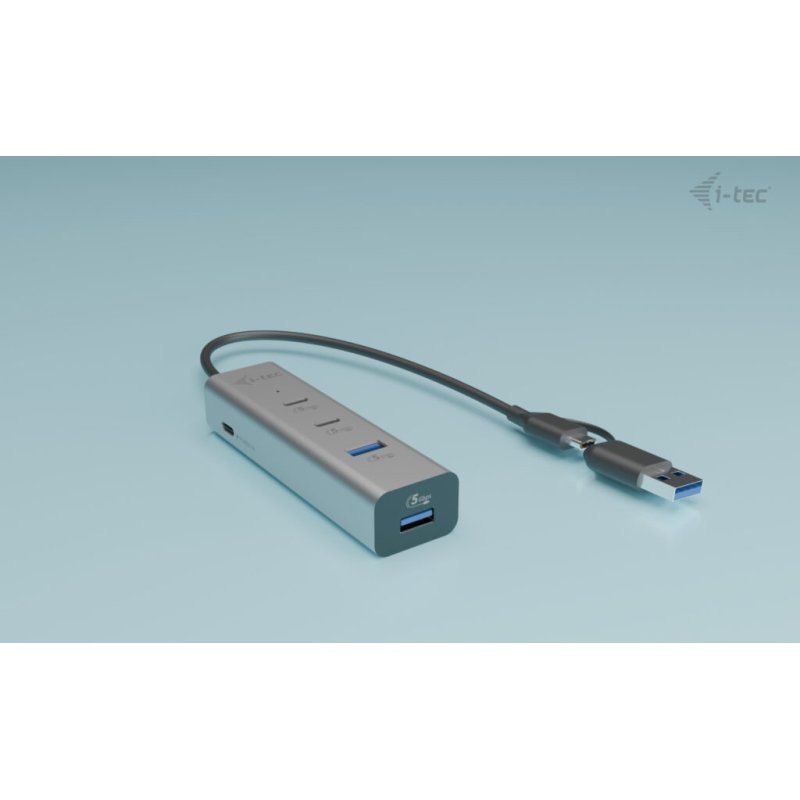 i-tec Metal Universal Charging HUB 2xUSB-C + 2x USB-A Port + Power Delivery 85W