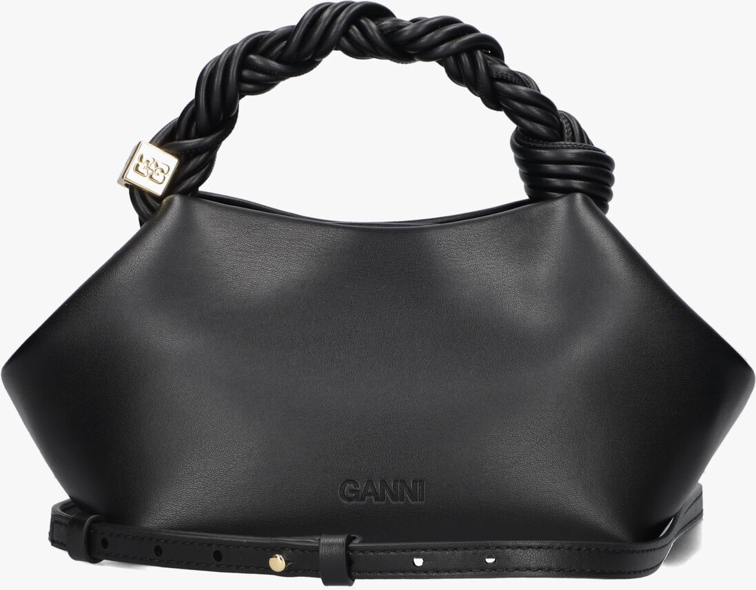 zwarte ganni handtas ganni bou bag small