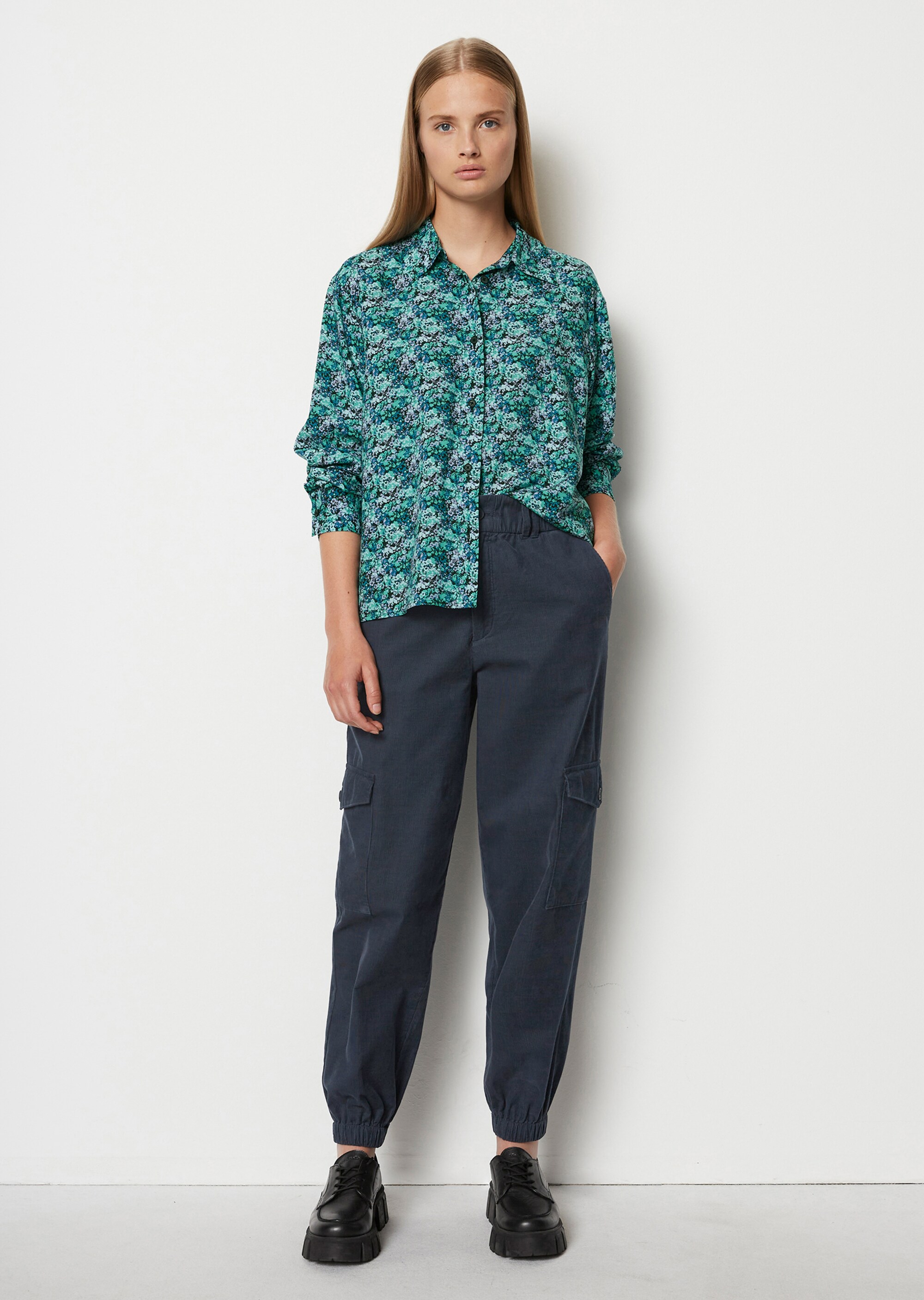 Print-Bluse looseaus LENZING™ ECOVERO™