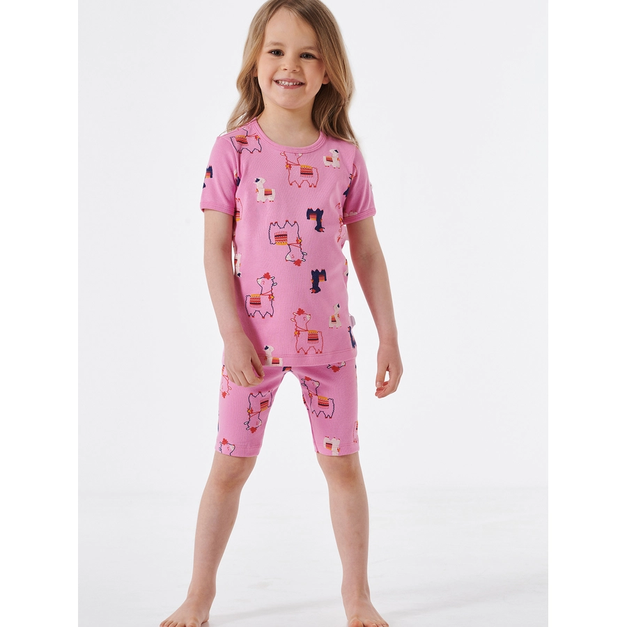 Schiesser Pyjama Natural Love Organic Cotton rosa