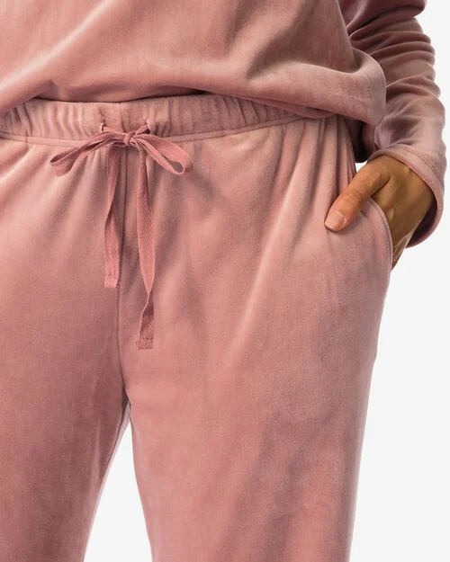 pantalon lounge velours marron clair  marron clair
