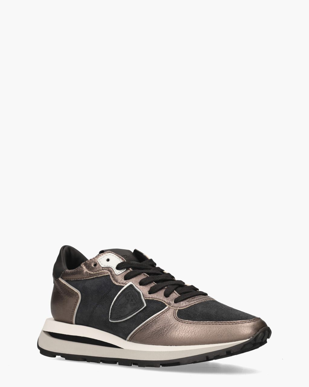 Philippe Model Tropez Haute Zwart/Brons Damessneakers
