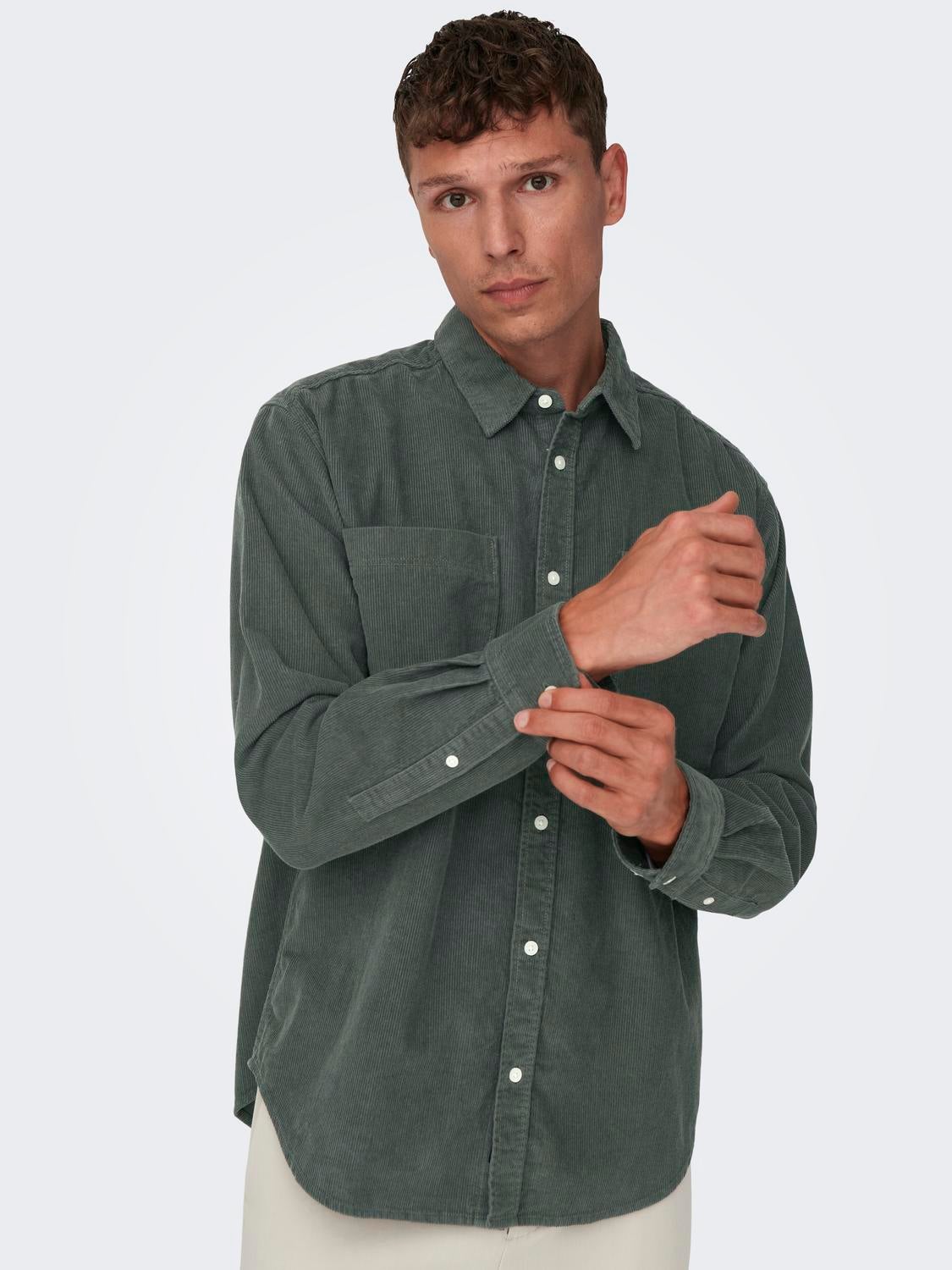 ONSALP Hemd Castor Gray
